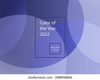 Color of the year 2022 Very Peri. Abstract design. 