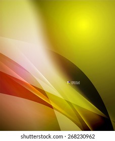 Color amarillo rojo, y luz, olas y líneas. Antecedentes abstractos