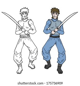 Colorable ninja