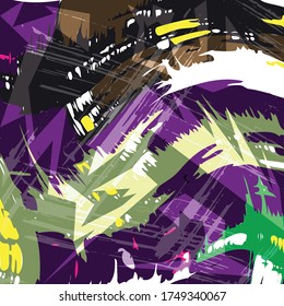 colorabstracto patrón étnico en estilo graffiti con elementos de estilo urbano moderno ilustración de calidad brillante para su diseño