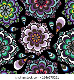 colorabstract ethnic seamless pattern in graffiti style with elements of urban modern style bright quality illustration for your design