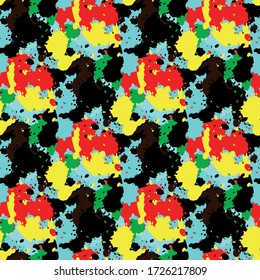 colorabstract ethnic seamless pattern in graffiti style with elements of urban modern style bright quality illustration for your design