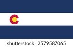 Colorado (1911-1964) Flag Vector Illustration Premium Quality