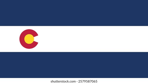 Colorado (1911-1964) Flag Vector Illustration Premium Quality