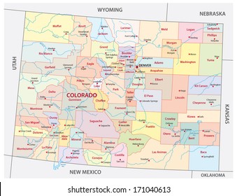 Colorado administrative map