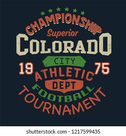 colorado athletic football print