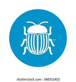 Colorado beetle icon. 