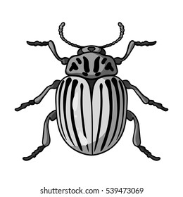 Colorado Beetle Icon Cartoon Style Isolated Stock Vector (Royalty Free ...