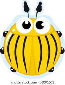 Colorado beetle. little cartoon insect for you.