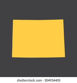 Colorado border,map. Vector illustration EPS8.