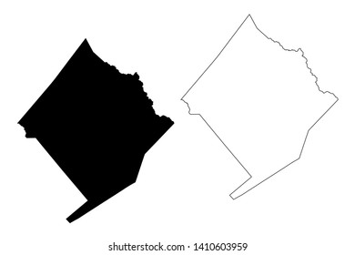 Colorado County, Texas (Counties in Texas, United States of America,USA, U.S., US) map vector illustration, scribble sketch Colorado map
