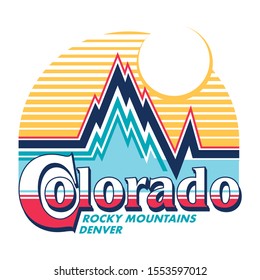 Colorado Denver colorful print design