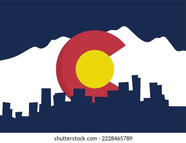 Colorado flag with best quality 