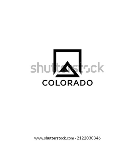 colorado hill logo design vector modern and simple