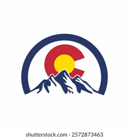 colorado logo design vector art