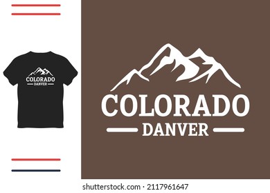 Colorado lover t shirt design