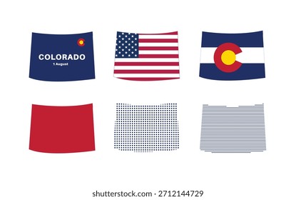 Colorado Map. Map of the American state of Colorado in various types