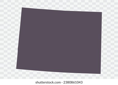 COLORADO-Karte Grafische Farbe auf weißem Hintergrund-Qualitätsdateien PNG