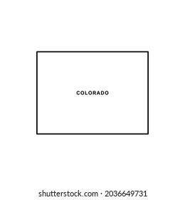 Colorado map icon. Colorado icon vector