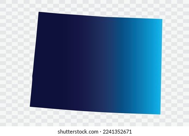 COLORADO Map indigo Color on White Background quality files   png