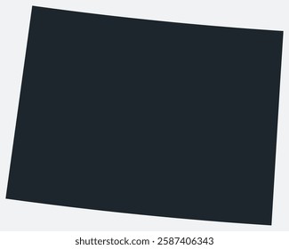 Colorado map. Just a simple border map. Shape of the state. Flat blank Colorado outline. Vector boundary illustration.