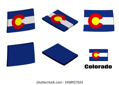 Colorado map on white background. vector illustration.