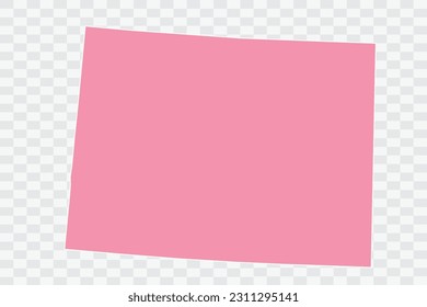 COLORADO Map Rose Color Background quality files png