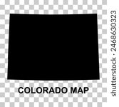 Colorado map shape, united states of america. Flat concept icon symbol vector illustration .