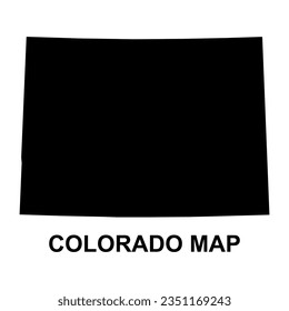 Colorado map shape, united states of america. Flat concept icon symbol vector illustration .