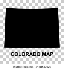 Colorado map shape, united states of america. Flat concept icon symbol vector illustration .