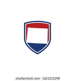 Colorado Map and Shield Logo Icon Template 001