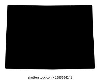 Colorado Map Silhouette Vector illustration Eps 10