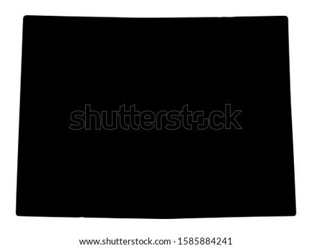 Colorado Map Silhouette Vector illustration Eps 10