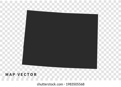 COLORADO map vector, isolated on transparent background