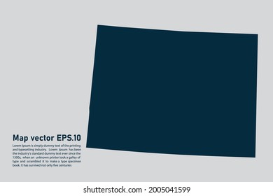 COLORADO map vector. isolated on light gray background