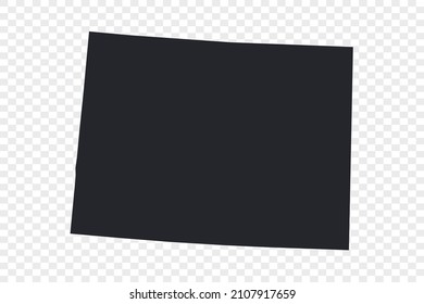 Colorado map vector, Not isolated on transparent background