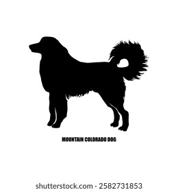 Colorado Mountain dog silhouette dog breed Pet