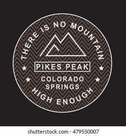 Colorado mountain typography, t-shirt graphics, vectors