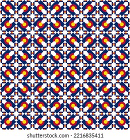 colorado pattern design. geometric background. vector illustration