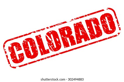 COLORADO red stamp text on white