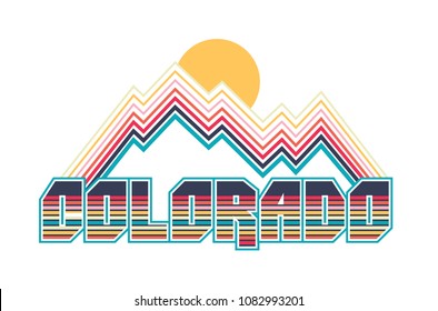 colorado retro tee design