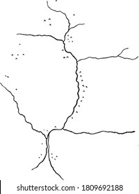 Colorado River Map. Drawn In The Same Way By An Indian Pai-ute, From The Universe And Humanity, 1910.