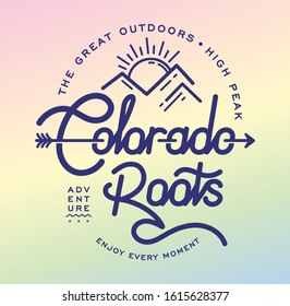 Colorado Roots custom typography design