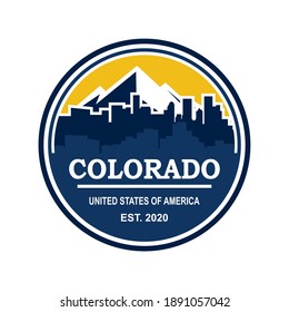 Colorado Skyline Vector , Colorado Skyscraper Logo