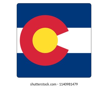 Colorado Square Flag 