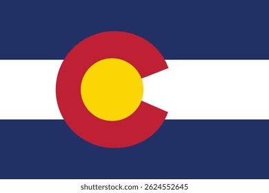 Bandeira do Estado do Colorado. Cópia arquivada em 13 de julho de 2013 "Colorado American State Flag Official Color and Propro" .