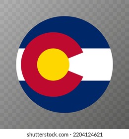 Colorado State Flag. Vector Illustration.