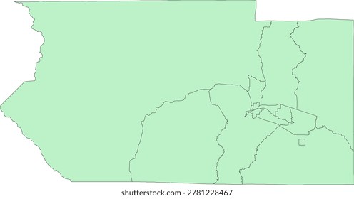 Colorado State Fremont County vector Census Tract polygon based on Tiger 2020 Census Data