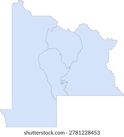 Colorado State Gunnison County vector Census Tract polygon based on Tiger 2020 Census Data