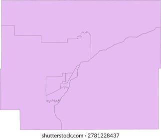 Colorado State Logan County vector Census Tract polygon based on Tiger 2020 Census Data